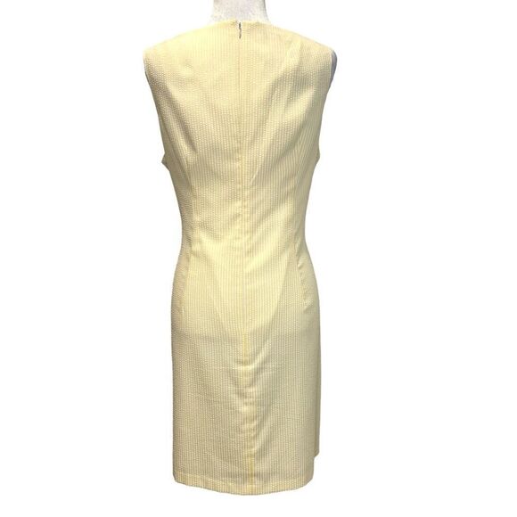 LONDON TIMES Women’s Seersucker Lace Dress Size 14 - Picture 2 of 6